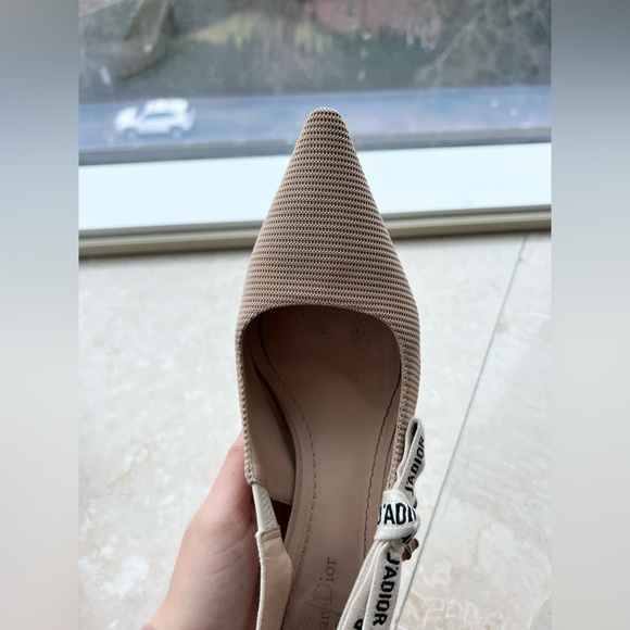 Jadior Slingback Pumps in Nude Fabric - Picture 8 of 16